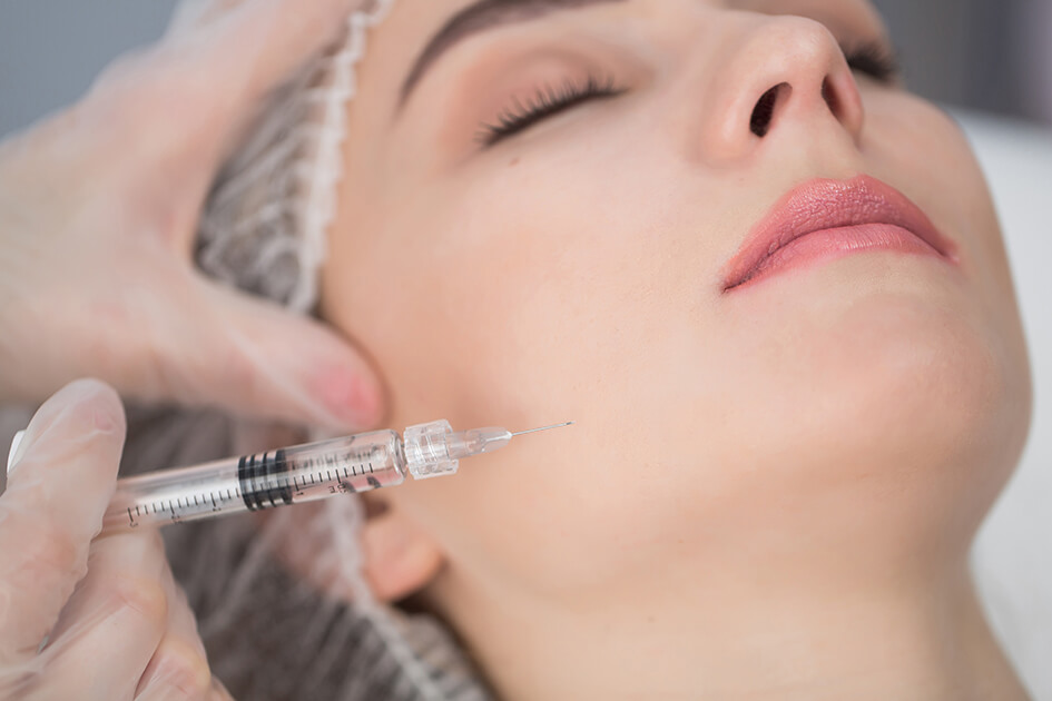 woman getting fillers